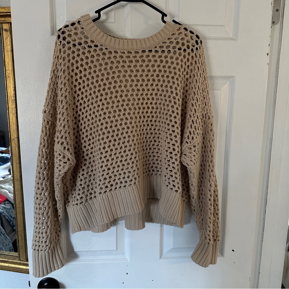 Large knit sweater